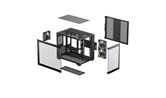 Корпус Deepcool CG330 3F, TG (aquarium), 3x120mm ARGB Fan, mini-ITX, mATX, черный