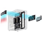 Корпус JONSBO X400 Gray, TG (aquarium), mini-ITX, mATX, ATX, серый