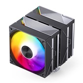 Кулер JONSBO CA80 Black LGA1851/1700/1200/115X/AM5/AM4 (12шт/кор, TDP 260W, PWM, 120mm ARGB LED Fan + 120mm Black Fan, 6 тепловых трубок, медная база, 4-pin) Retail