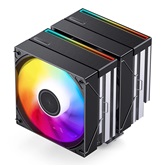 Кулер JONSBO CB80 Black LGA1851/1700/1200/115X/AM5/AM4 (12шт/кор, TDP 260W, PWM, 120mm ARGB LED Fan + 120mm Black Fan, 6 тепловых трубок, 4-pin) Retail