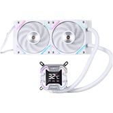Система водяного охлаждения 1STPLAYER X-240E White / 2x120mm, ARGB, 7-segment display, 250W TDP / X-240E-WH