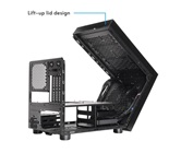 Корпус CHIEFTEC CUBE CI-03B-OP, 1x200mm Fan, mini-ITX, mATX, черный