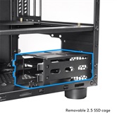 Корпус CHIEFTEC CUBE CI-03B-OP, 1x200mm Fan, mini-ITX, mATX, черный