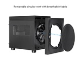 Корпус CHIEFTEC CUBE CI-03B-OP, 1x200mm Fan, mini-ITX, mATX, черный