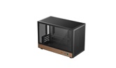 Корпус Deepcool CH260 WOOD, TG, mini-ITX, mATX, черный