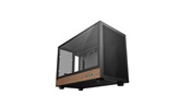 Корпус Deepcool CH260 WOOD, TG, mini-ITX, mATX, черный