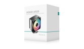 Кулер DEEPCOOL AG600 ARGB LGA1851/1700/AM5/AM4 (12шт/кор, TDP 270W, PWM, ARGB Fan 120mm, 6 тепл. трубок, черный) RET