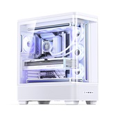 Корпус JONSBO TK-5 White, TG (aquarium), mini-ITX, mATX, ATX, белый