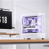 Корпус JONSBO TK-5 White, TG (aquarium), mini-ITX, mATX, ATX, белый