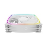 Вентилятор Geometric Future Squama 3003W-12 White 120mm / ARGB, PWM, 120x120x30 mm, 800-2300 RPM, 84.0 CFM, 35.8 dBA / 1F3003W112000