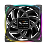 Комплект вентиляторов (3 шт.) Geometric Future Squama 3003B-12 Black 120mm / ARGB, PWM, 120x120x30 mm, 800-2300 RPM, 84.0 CFM, 35.8 dBA / 1F3003B312000
