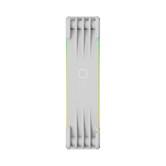 Комплект вентиляторов (3 шт.) Geometric Future Squama 3003W-12 White 120mm / ARGB, PWM, 120x120x30 mm, 800-2300 RPM, 84.0 CFM, 35.8 dBA / 1F3003W312000