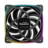 Комплект вентиляторов (3 шт.) Geometric Future Squama 3003RB-12 Reverse Black 120mm / ARGB, PWM, 120x120x30 mm, 800-2250 RPM, 76.0 CFM, 36.4 dBA / 1F3003R312000