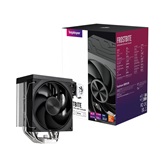 Кулер 1STPLAYER FROST BITE FB12-4 Black / 4HPx6mm, single tower, 210W TDP, 1x120mm fan, 800-2300 RPM, 70.15 CFM, 34.8 dBA / FB12-4-BK