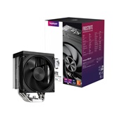 Кулер 1STPLAYER FROST BITE FB12S-6 Black / 6HPx6mm, single tower, 230W TDP, 1x120mm fan, 800-2300 RPM, 70.15 CFM, 34.8 dBA / FB12S-6-BK