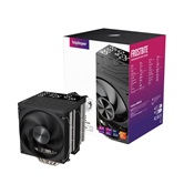 Кулер 1STPLAYER FROST BITE FB12DS-6 Black / 6HPx6mm, dual tower, 250W TDP, 2x120mm fans, 800-2300 RPM, 70.15 CFM, 34.8 dBA / FB12DS-6-BK