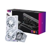 Система водяного охлаждения 1STPLAYER F.A.S.T. FT-240 White / 2x120mm ARGB fans, 250W TDP, 3.95" LCD screen / FT-240-WH