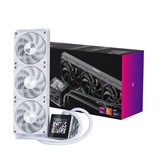 Система водяного охлаждения 1STPLAYER F.A.S.T. FT-360 White / 3x120mm ARGB fans, 300W TDP, 3.95" LCD screen / FT-360-WH