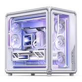 Корпус JONSBO X400 White, TG (aquarium), mini-ITX, mATX, ATX, белый