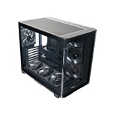 Корпус XASTRA QR600 7ARGB-FG-C10-UC Black ATX/Aquarium/Curve Glass /Led Strip/7x120mm ARGB PWM FG fans/Argb+PWM HUB 10port/ Type-C/ QR600-7FG12A-C10-UC-L
